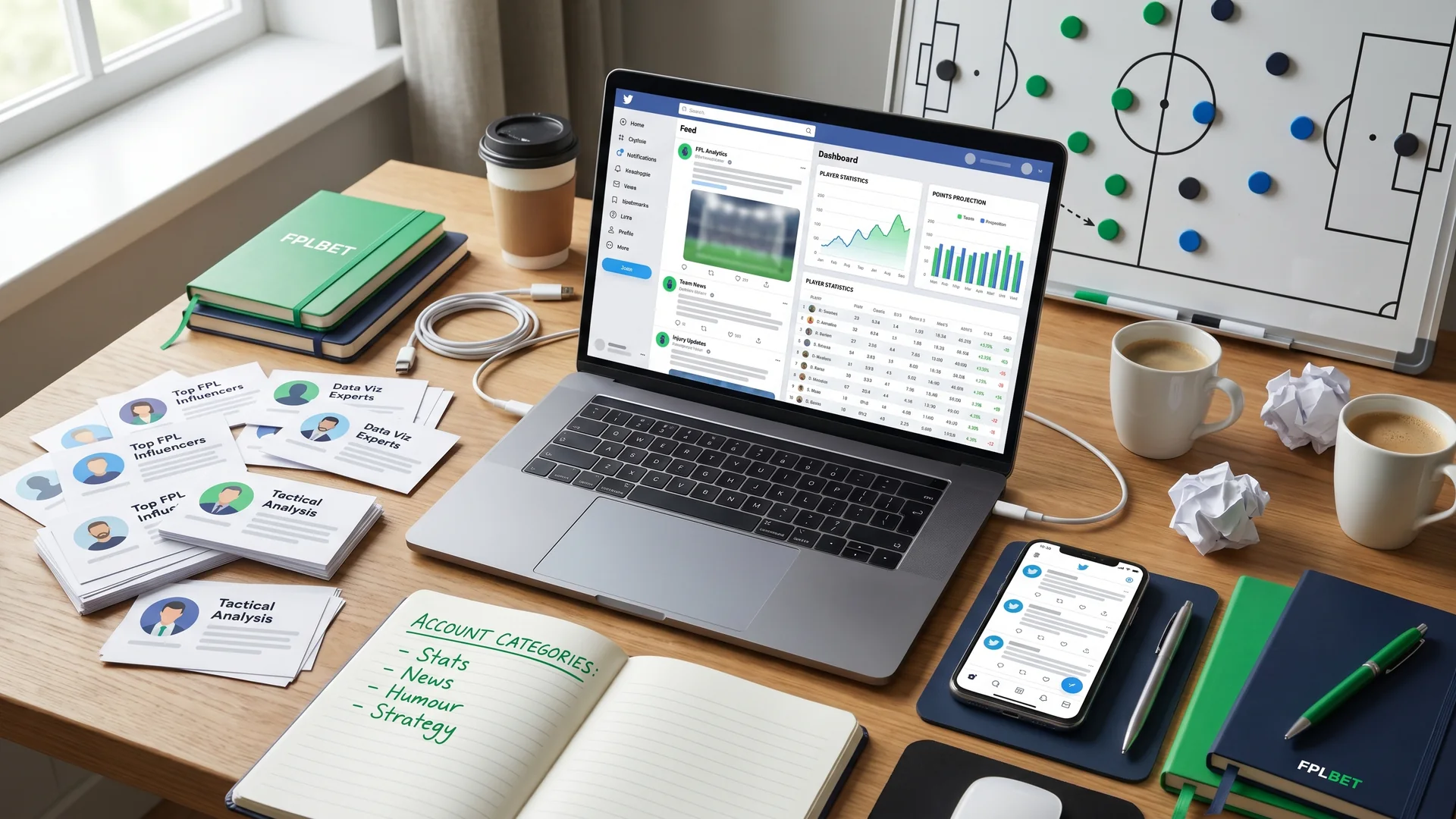 Fantasy Premier League social media accounts research desk